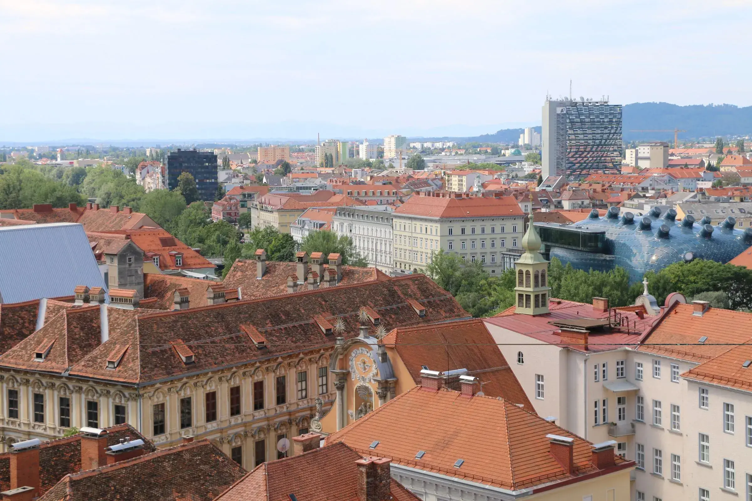 Rote Dächer der Grazer Altstadt