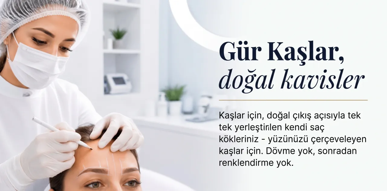 Operasyon şefimiz kaş ekimi öncesi yeni kaş şeklini çiziyor